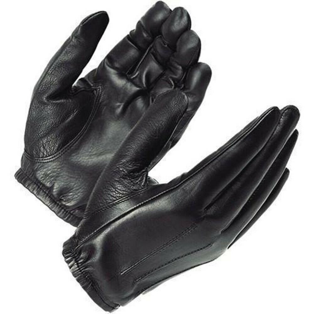 Black Genuine Sheep Skin Leather Gloves - TW62BK